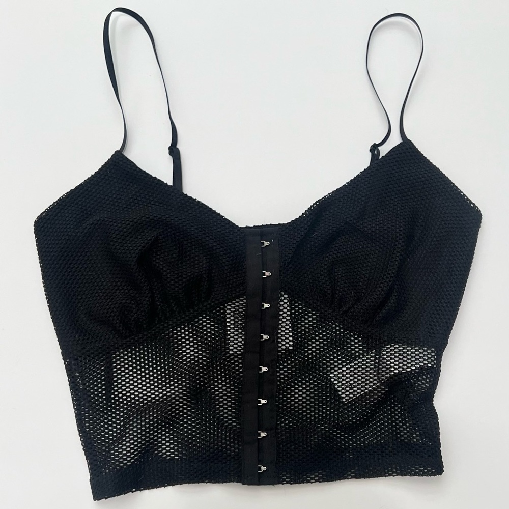 Black see through shirt